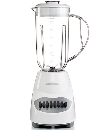 BL2010WP Black and Decker 450 watt 10-Speed Plastic Jar Blender in White