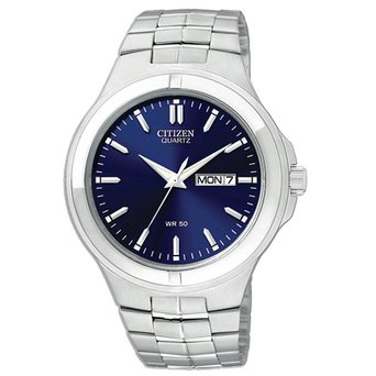 BF0590-53L Citizen Quartz Mens Blue Dial Analog Stainless Watch