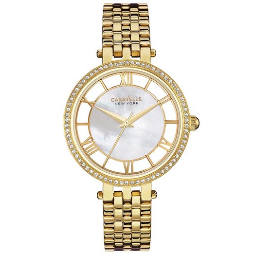 44L170 Caravelle Women's Mother of Pearl Stainless Steel Watch