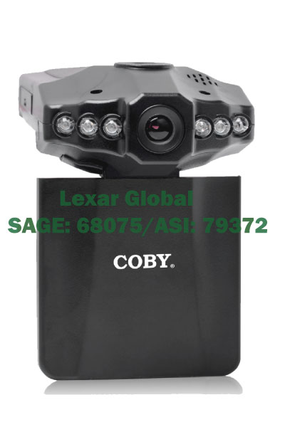 DCS-404 Coby 2.5-Inch Swivel Screen 720p Car Dash Cam