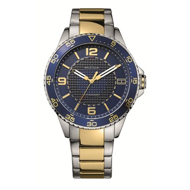 1790839 Tommy Hilfiger Kiefer 3-Hand Analog Two-Tone Stainless Steel Men's Watch