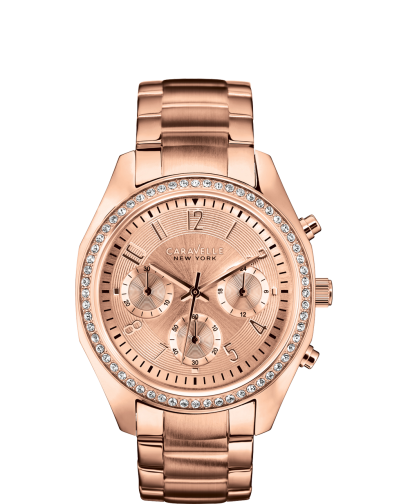 44L117 Caravelle Women's Chronograph Stainless Steel Watch