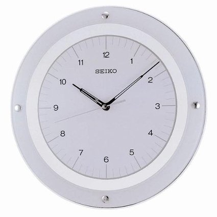 Seiko QXA314WLH Floating White Dial Wall Clock