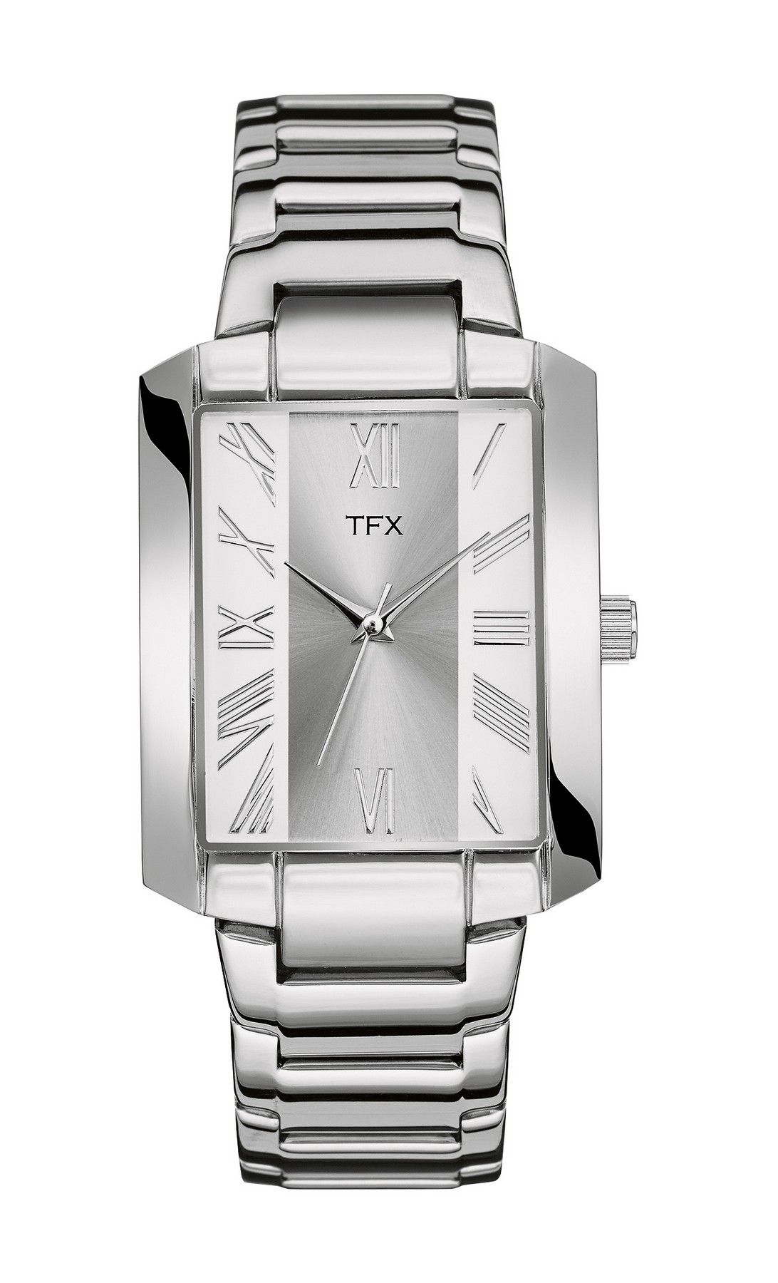 36A103 Bulova TFX Collection Men's Tank Steel Bracelet Watch w/ Rectangle Dial