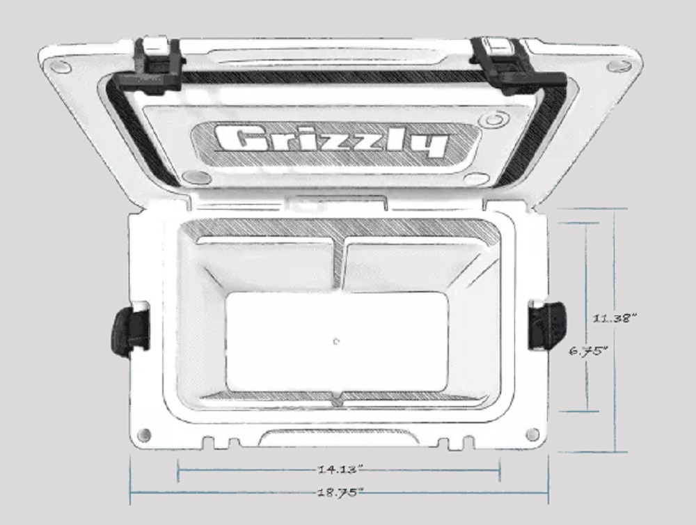 Grizzly 15 Quart Cooler in Seafoam Green