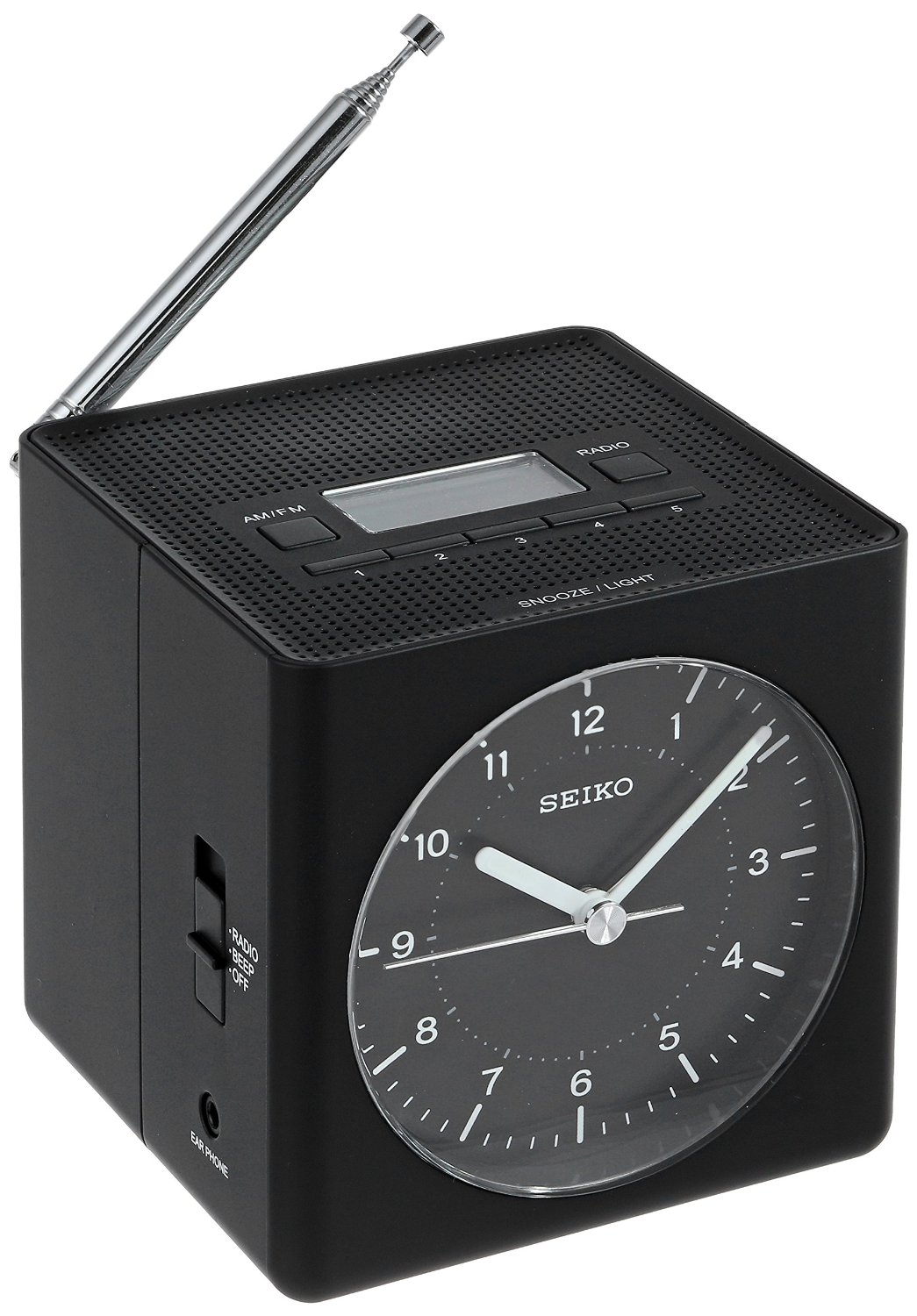QHE112KLH Seiko Bedside Alarm Japanese Quartz Alarm Clock