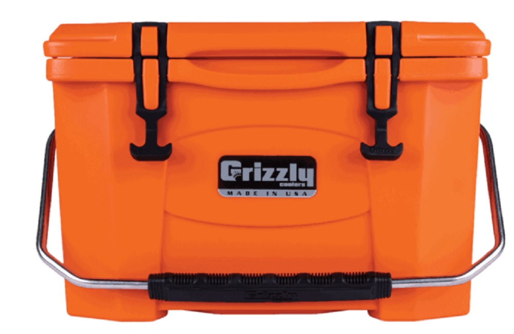 Grizzly 20 Quart Cooler in Orange