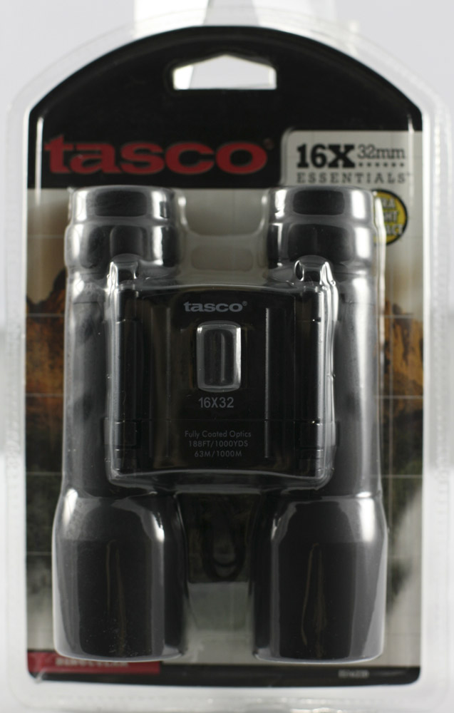 ES1632D  Tasco 16x32 Essentials Binocular (Clamshell)