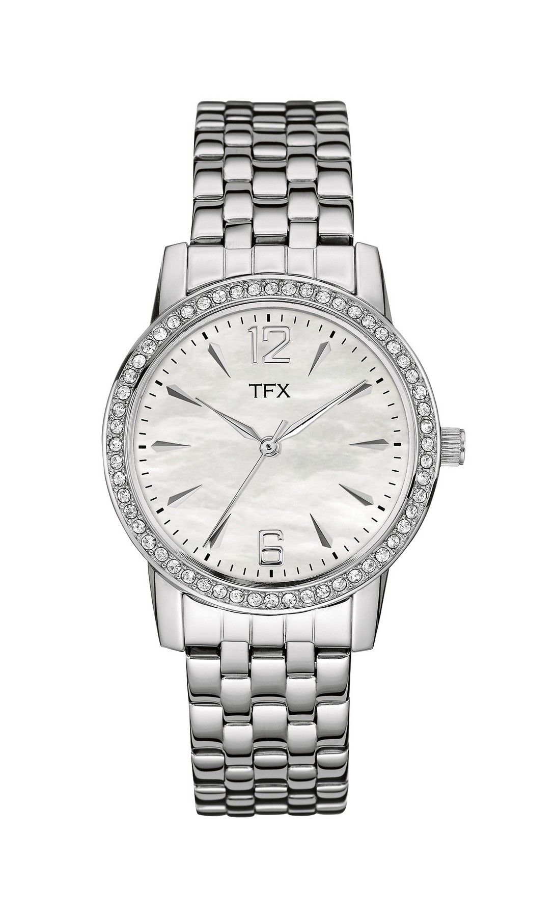 Bulova TFX Collection Ladies Steel Bracelet Watch with Swarovski Crystals